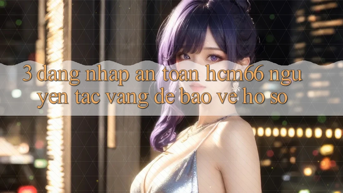 3. Đăng nhập an toàn hcm66: Nguyên tắc vàng để bảo vệ hồ sơ 3. Đăng nhập an toàn hcm66: Nguyên tắc vàng để bảo vệ hồ sơ