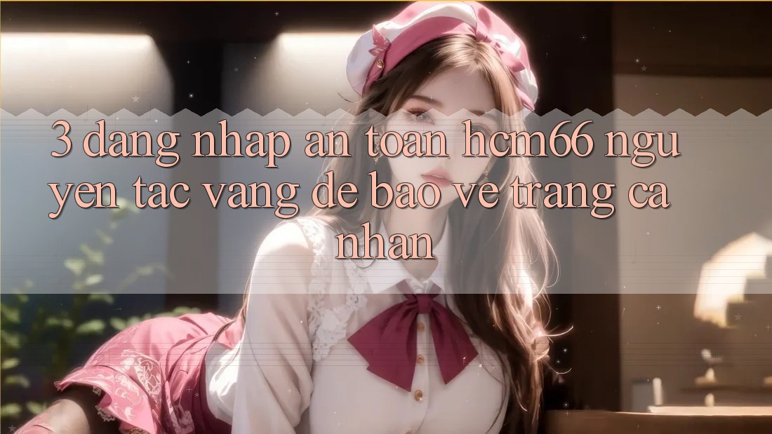 3. Đăng nhập an toàn hcm66: Nguyên tắc vàng để bảo vệ trang cá nhân 3. Đăng nhập an toàn hcm66: Nguyên tắc vàng để bảo vệ trang cá nhân