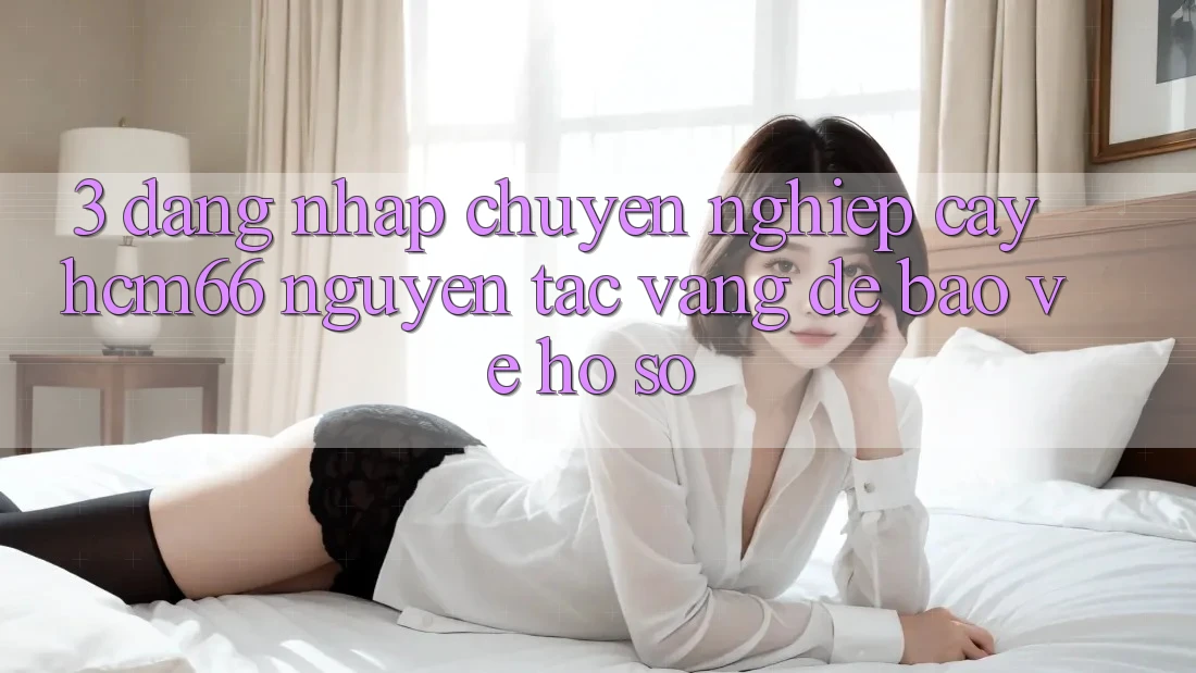 3. Đăng nhập chuyên nghiệp cậy hcm66: Nguyên tắc vàng để bảo vệ hồ sơ 3. Đăng nhập chuyên nghiệp cậy hcm66: Nguyên tắc vàng để bảo vệ hồ sơ