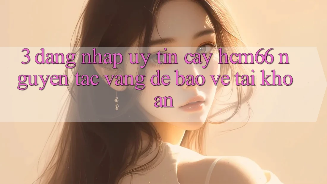 3. Đăng nhập uy tín cậy hcm66: Nguyên tắc vàng để bảo vệ tài khoản 3. Đăng nhập uy tín cậy hcm66: Nguyên tắc vàng để bảo vệ tài khoản