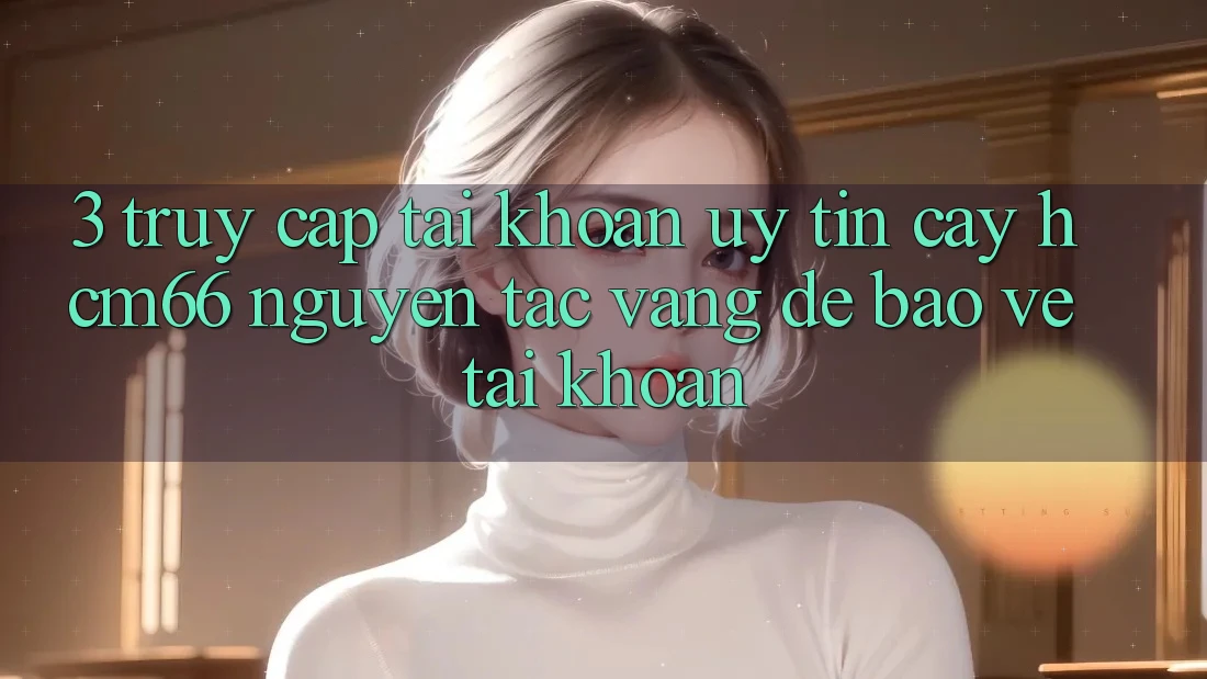 3. Truy cập tài khoản uy tín cậy hcm66: Nguyên tắc vàng để bảo vệ tài khoản 3. Truy cập tài khoản uy tín cậy hcm66: Nguyên tắc vàng để bảo vệ tài khoản