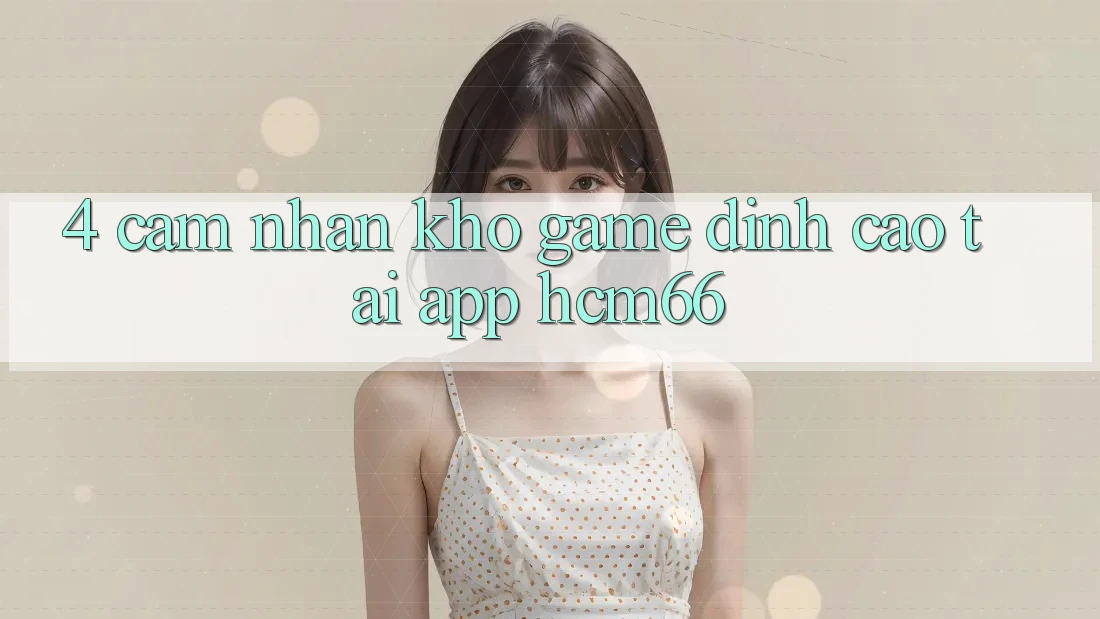 4. Cảm nhận kho game đỉnh cao tại App hcm66 4. Cảm nhận kho game đỉnh cao tại App hcm66