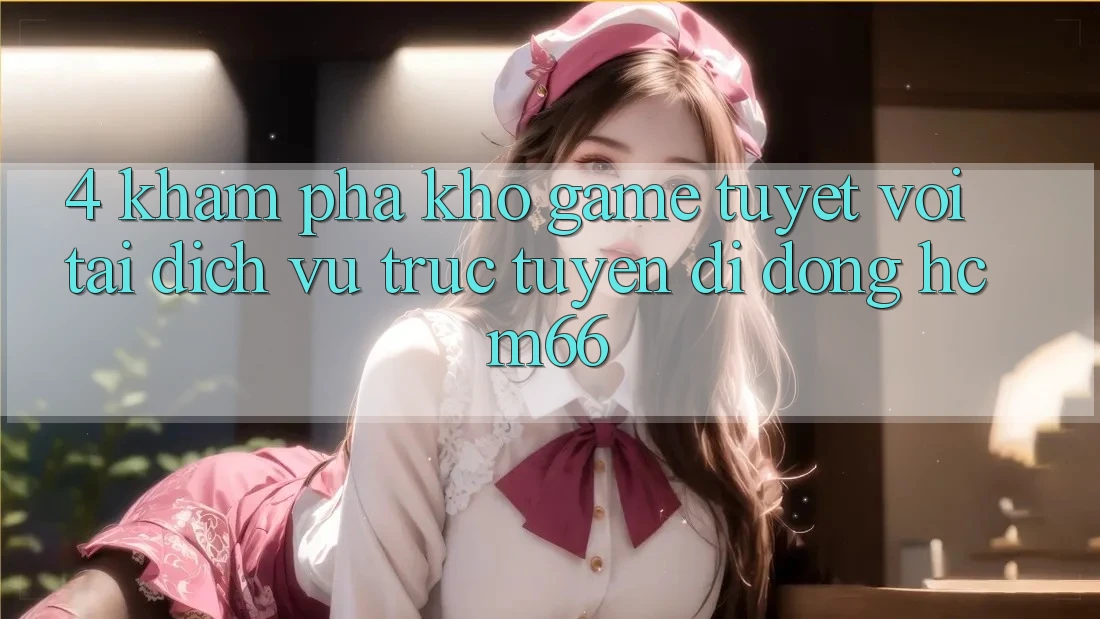 4. Khám phá kho game tuyệt vời tại Dịch vụ trực tuyến di động hcm66 4. Khám phá kho game tuyệt vời tại Dịch vụ trực tuyến di động hcm66