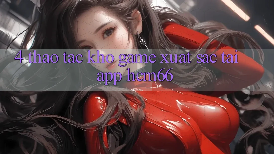 4. Thao tác kho game xuất sắc tại App hcm66 4. Thao tác kho game xuất sắc tại App hcm66