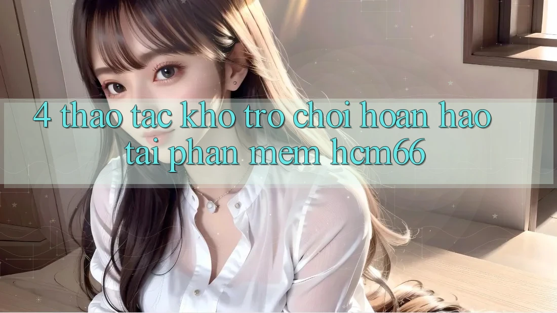 4. Thao tác kho trò chơi hoàn hảo tại Phần mềm hcm66