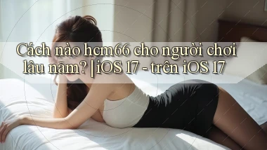 Cách nào hcm66 cho người chơi lâu năm iOS 17   trên iOS 17