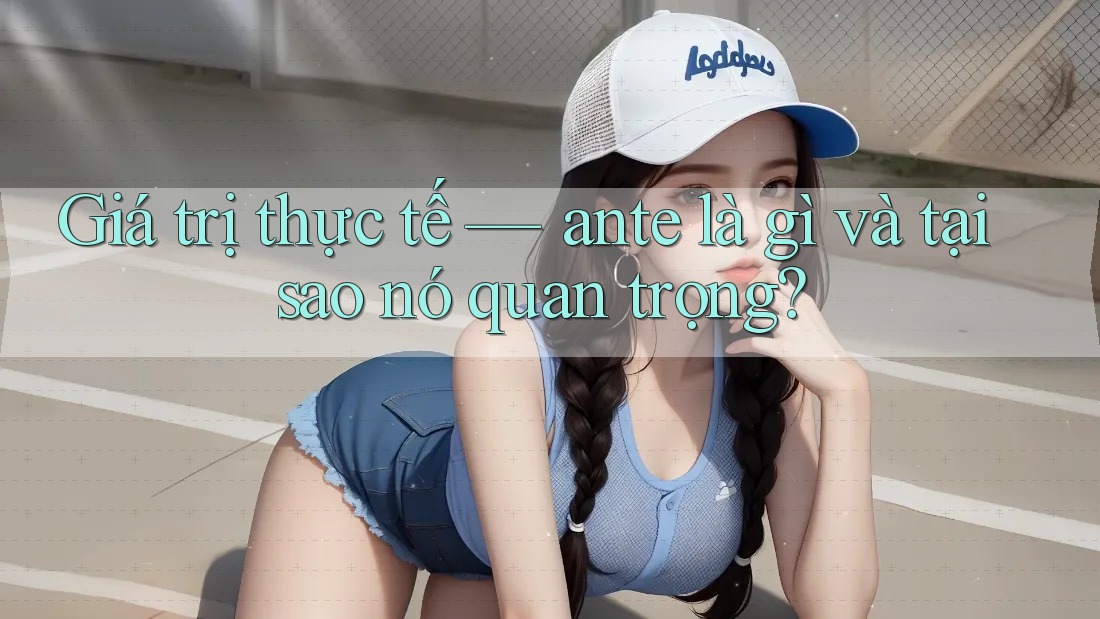 Giá trị thực tế — ante là gì và tại sao nó quan trọng?