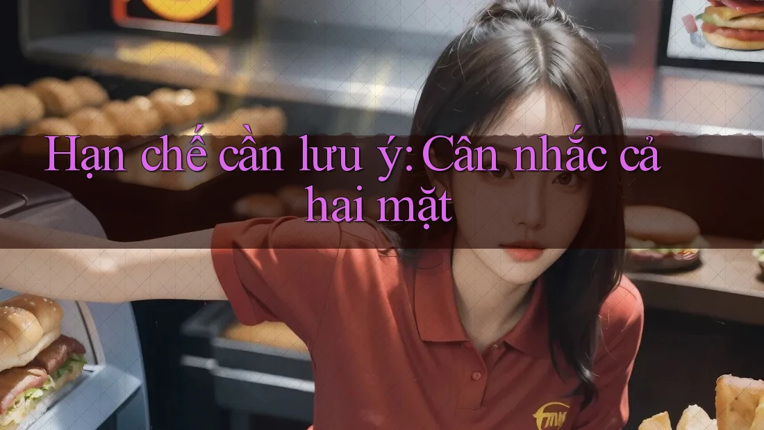 Hạn chế cần lưu ý: Cân nhắc cả hai mặt Hạn chế cần lưu ý: Cân nhắc cả hai mặt