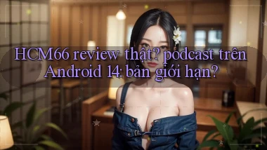 HCM66 review thật podcast trên Android 14 bản giới hạn