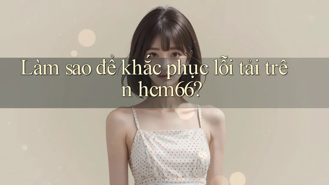 Làm sao để khắc phục lỗi tải trên hcm66? Làm sao để khắc phục lỗi tải trên hcm66?