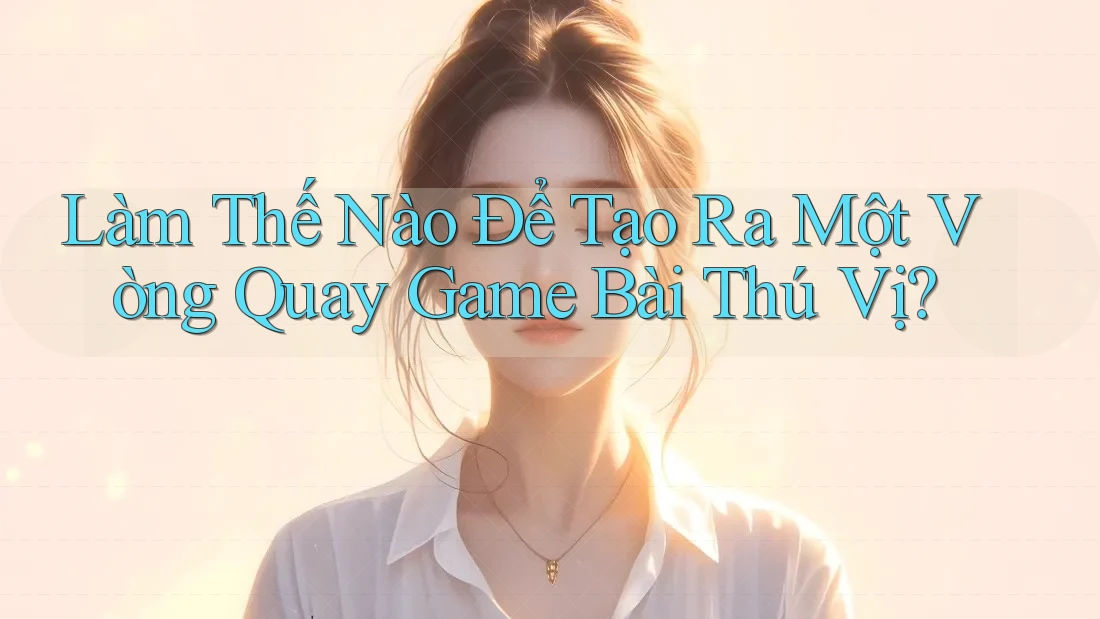 Làm Thế Nào Để Tạo Ra Một Vòng Quay Game Bài Thú Vị?