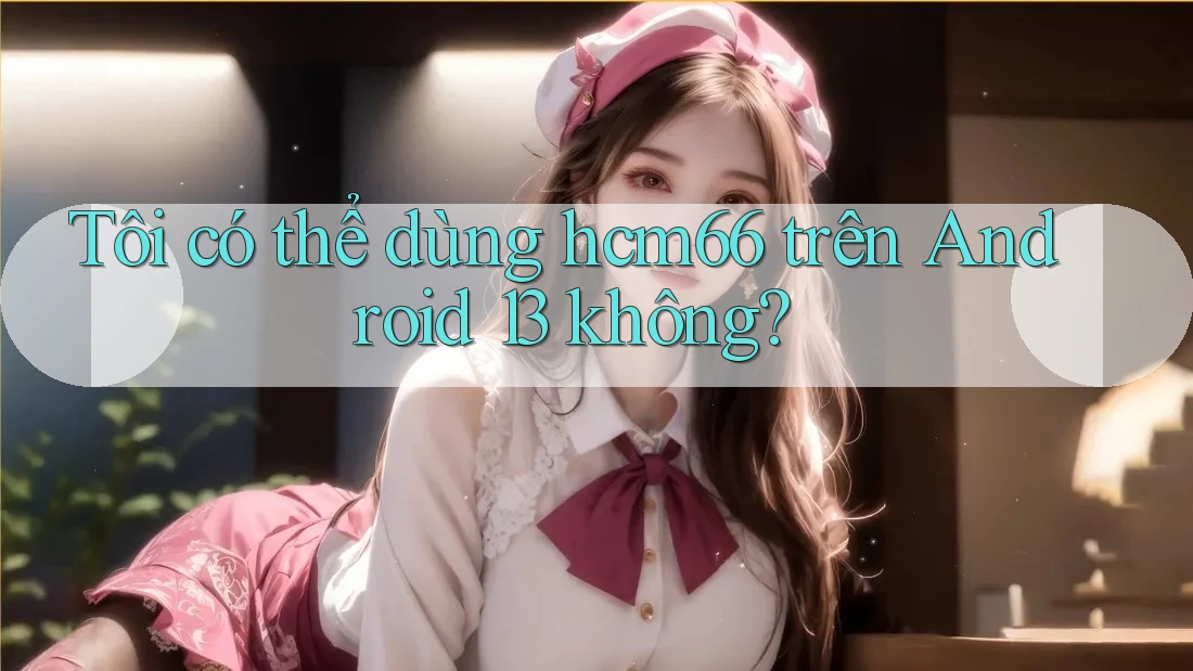 Tôi có thể dùng hcm66 trên Android 13 không? Tôi có thể dùng hcm66 trên Android 13 không?