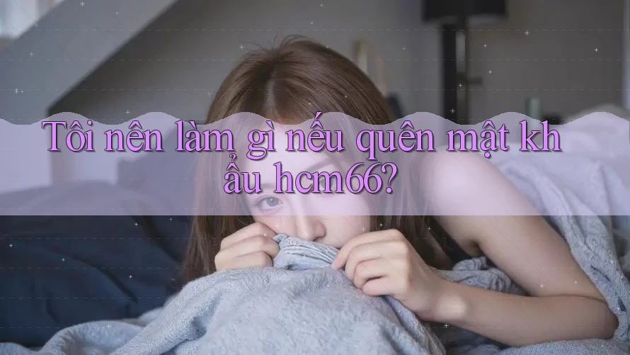 Tôi nên làm gì nếu quên mật khẩu hcm66? Tôi nên làm gì nếu quên mật khẩu hcm66?