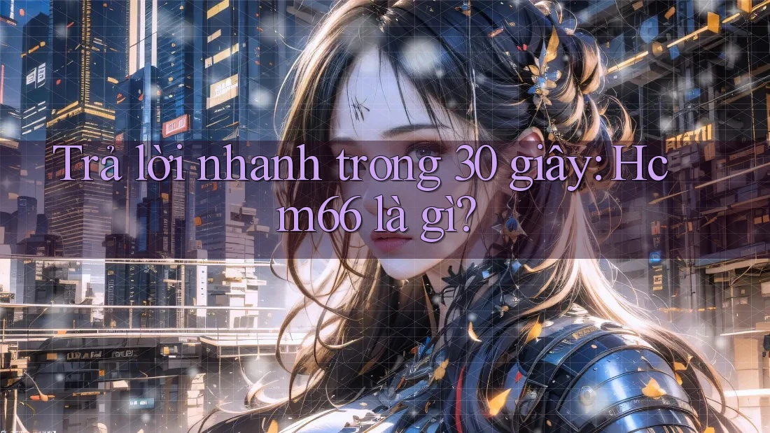 Trả lời nhanh trong 30 giây: hcm66 là gì? Trả lời nhanh trong 30 giây: hcm66 là gì?