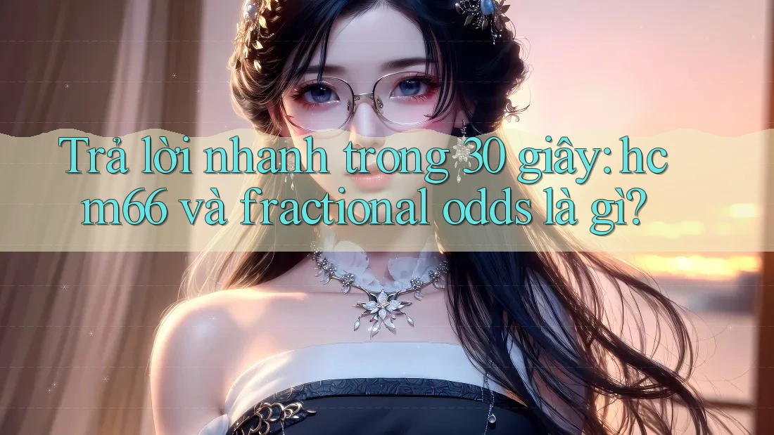 Trả lời nhanh trong 30 giây: hcm66 và fractional odds là gì? Trả lời nhanh trong 30 giây: hcm66 và fractional odds là gì?